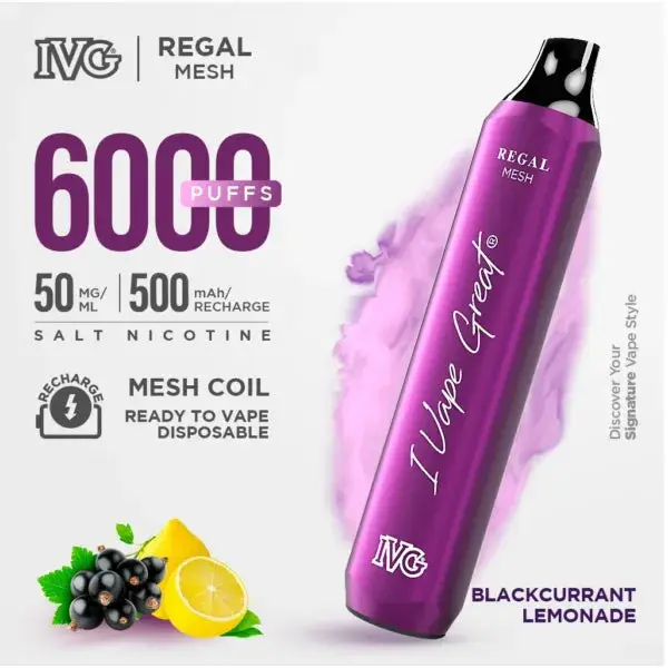 IVG Regal 6000 Puffs Disposable